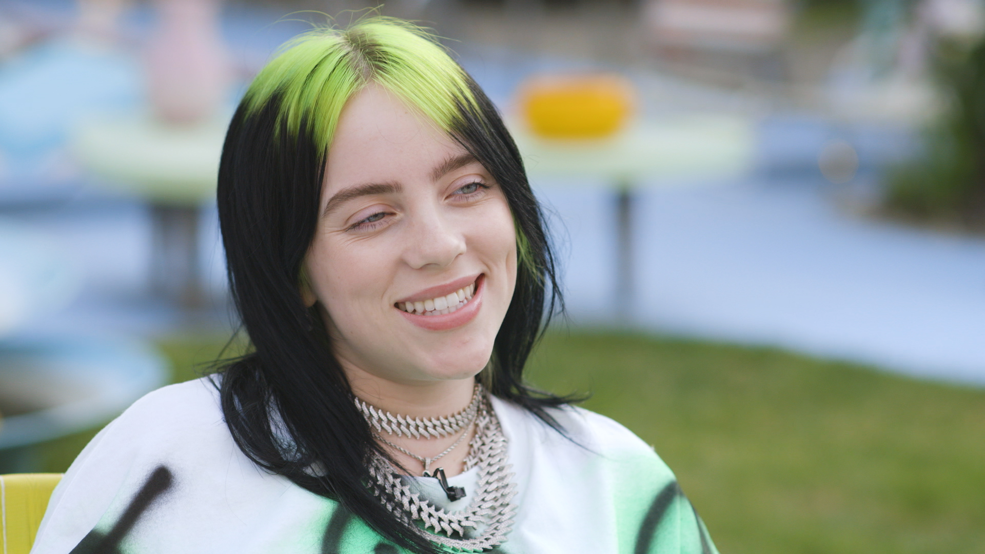 Billie Eilish lips nose job body measurements